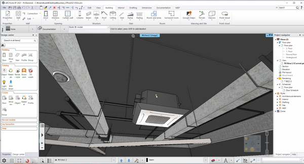 Ceiling Plan of Office _ ARCHLine.XP file